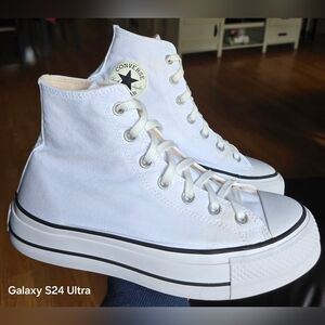 Sz 9.5 Women's CONVERSE CTAS LIFT Platform High Top Shoes